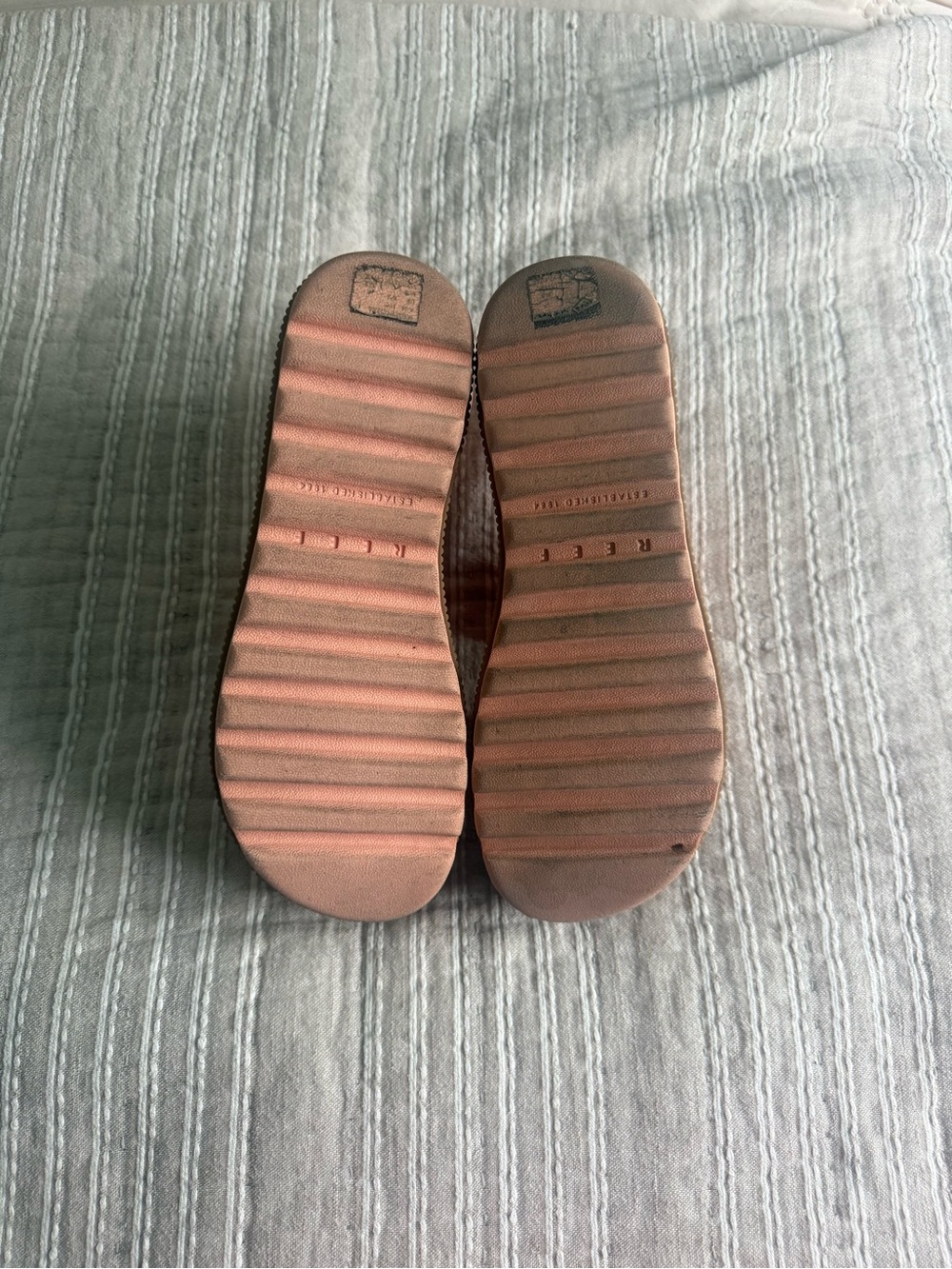 Reef Pink Platform Slide Sandals - Picture 2 of 3